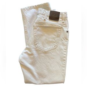 VTG Vintage Lee Khaki Tan Cream Pants Regular Fit Sz 34/30 100% Cotton EUC